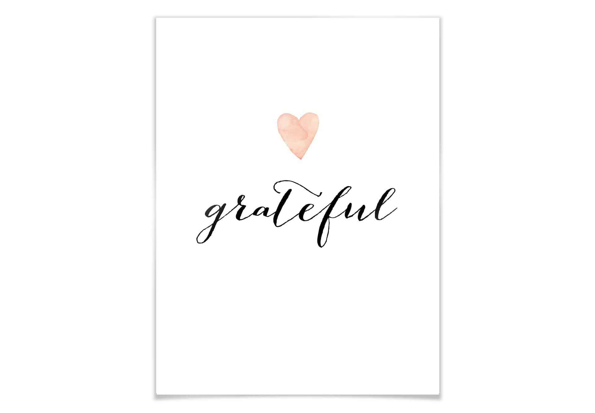 Plakat - Confetti & Cream - Grateful