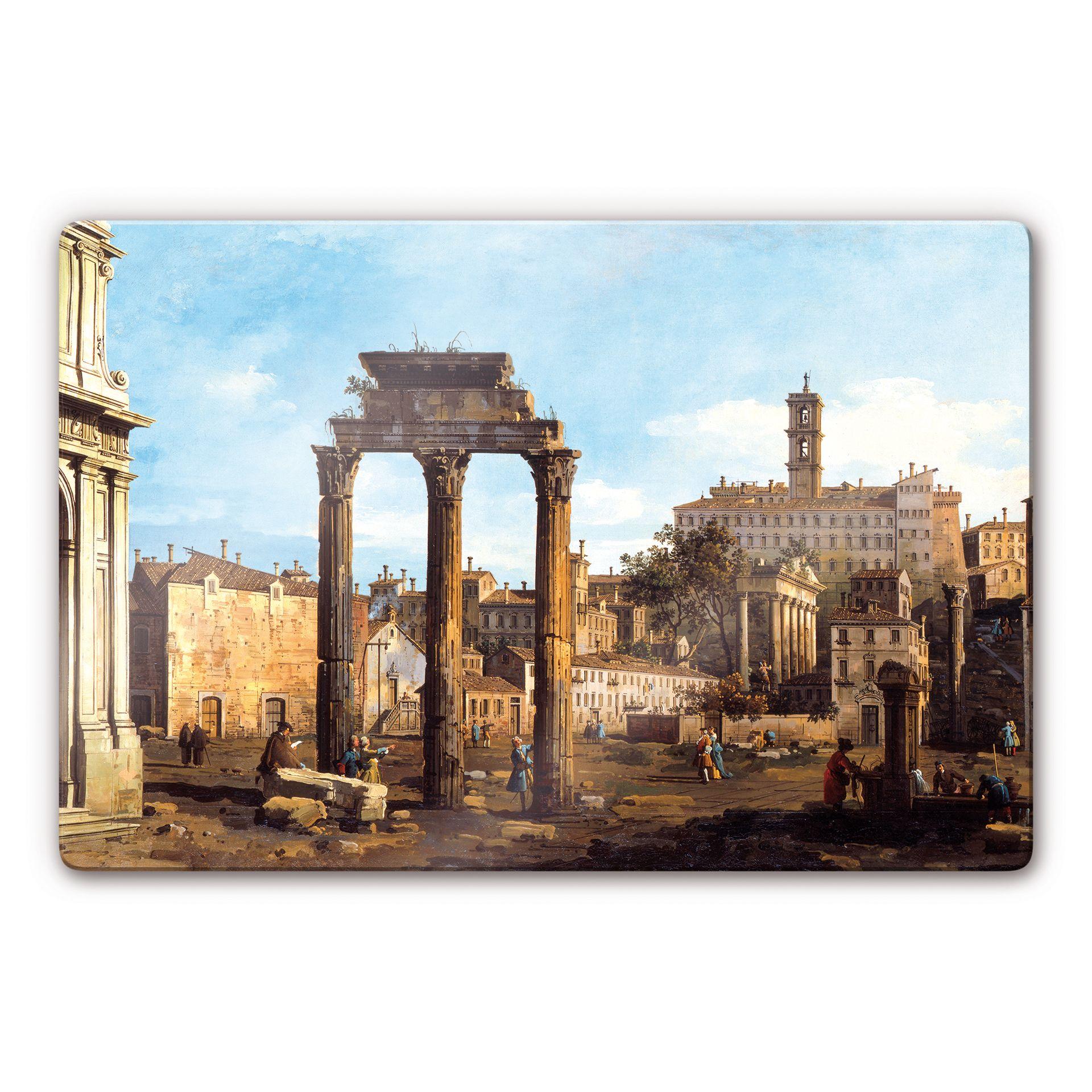 Tableau en verre - Canaletto - Le temple de Castor et Pollux