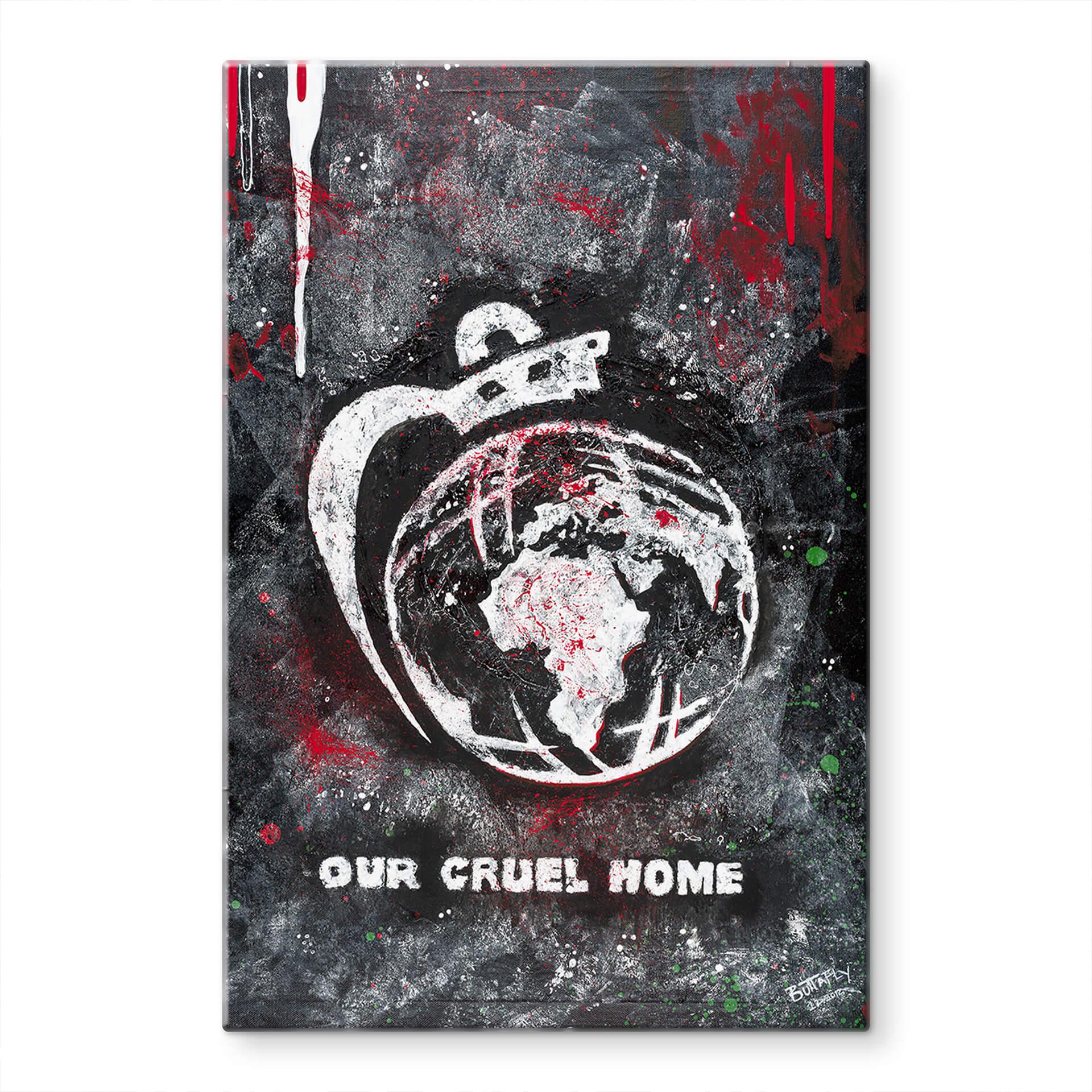 Tableau en verre - Buttafly - Our Cruel World 