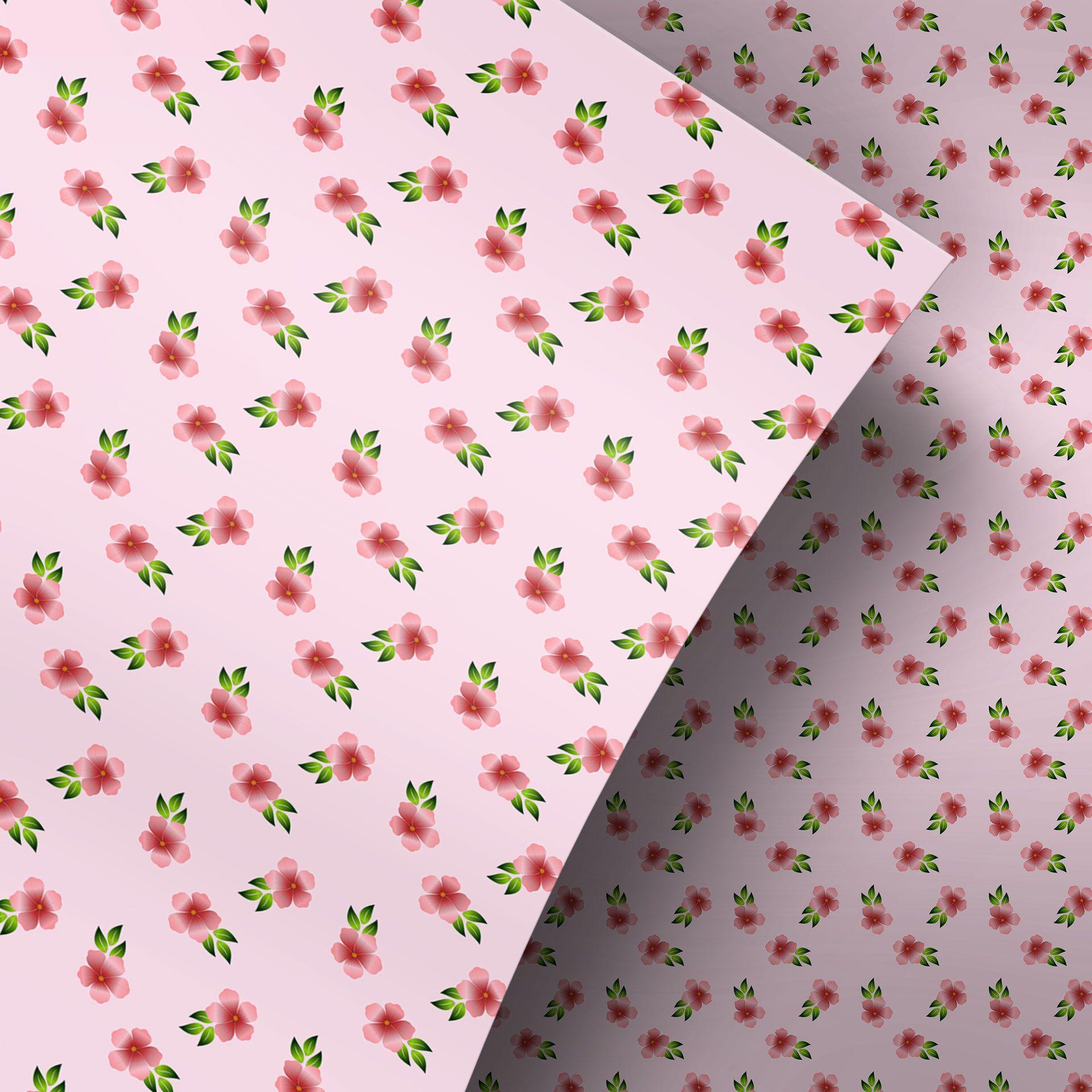 Møbelfolie, dekorativ folie - kan tørres af - blomster pink