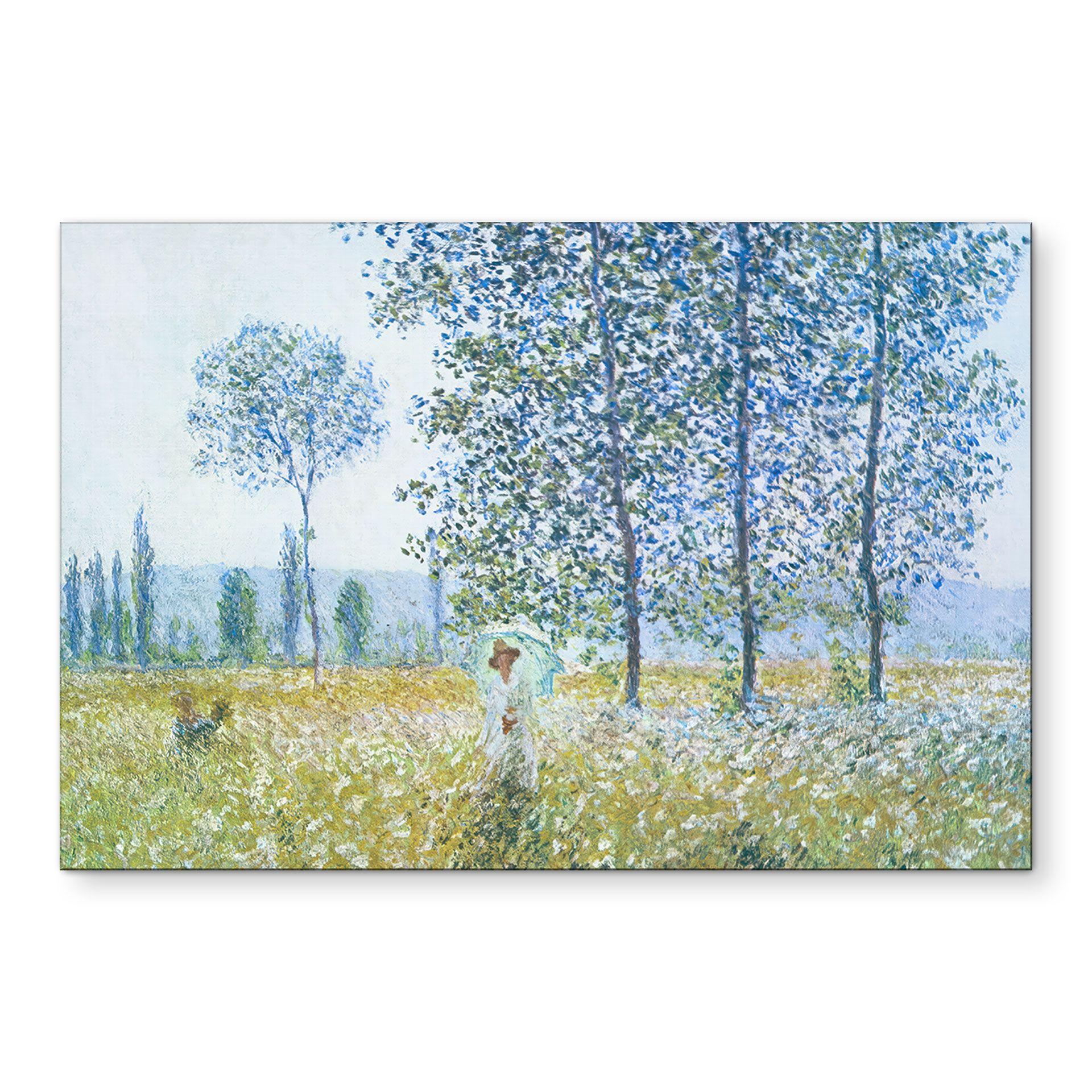 Billede Monet - Marker om foråret – print på aluminium (Alu-Dibond)
