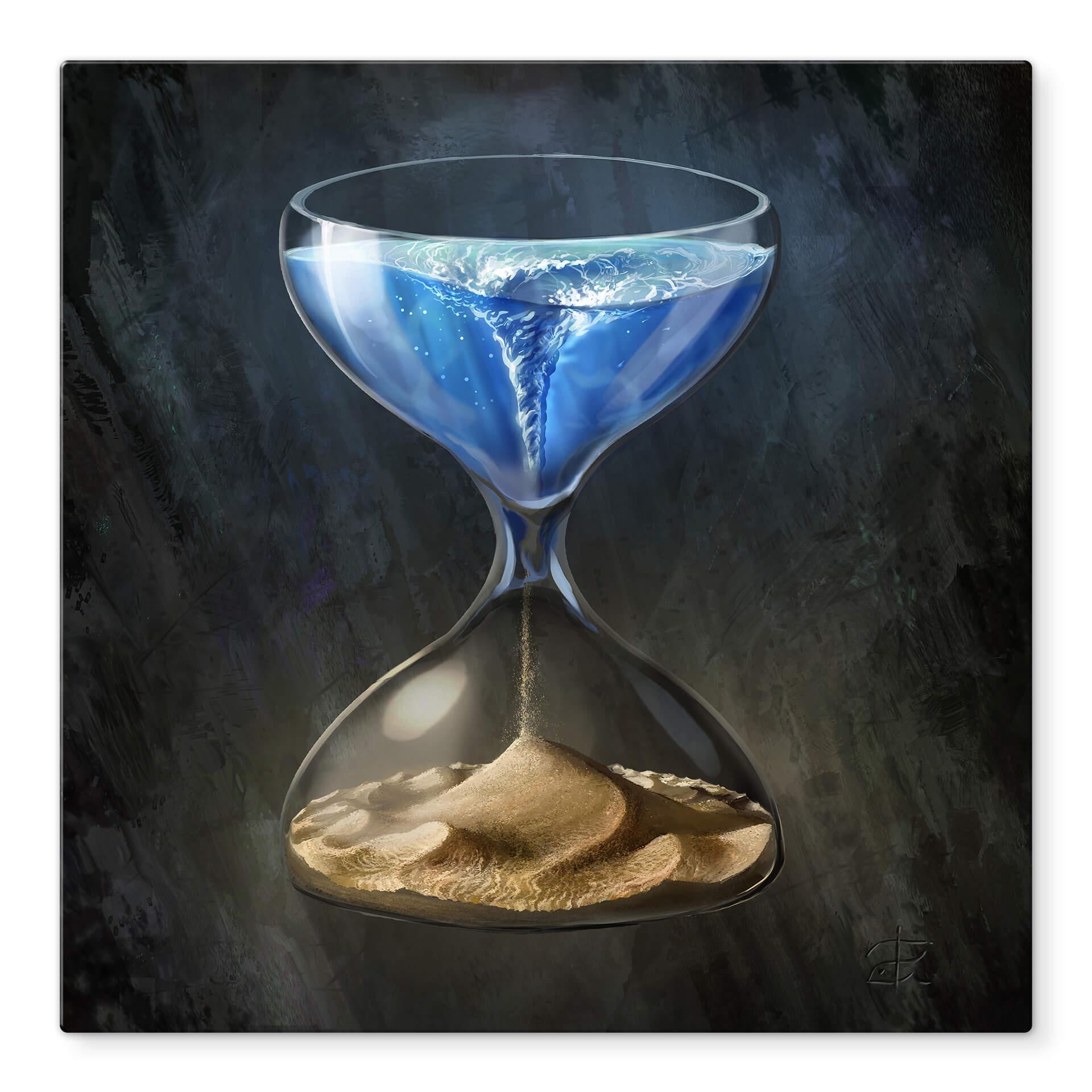 Glasschilderij Aerroscape - Time is Ending
