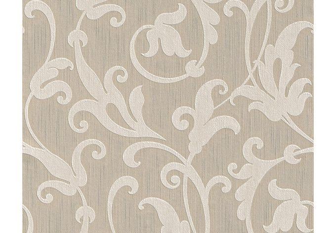 Architechts Paper stoftapet Tessuto Signalhvid, Grå beige