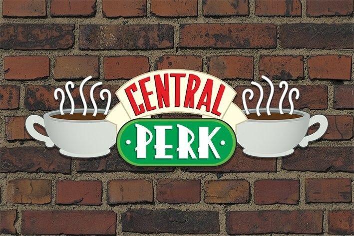 Poster, film poster Friends TV - Central Perk Brick 91,5x61 cm