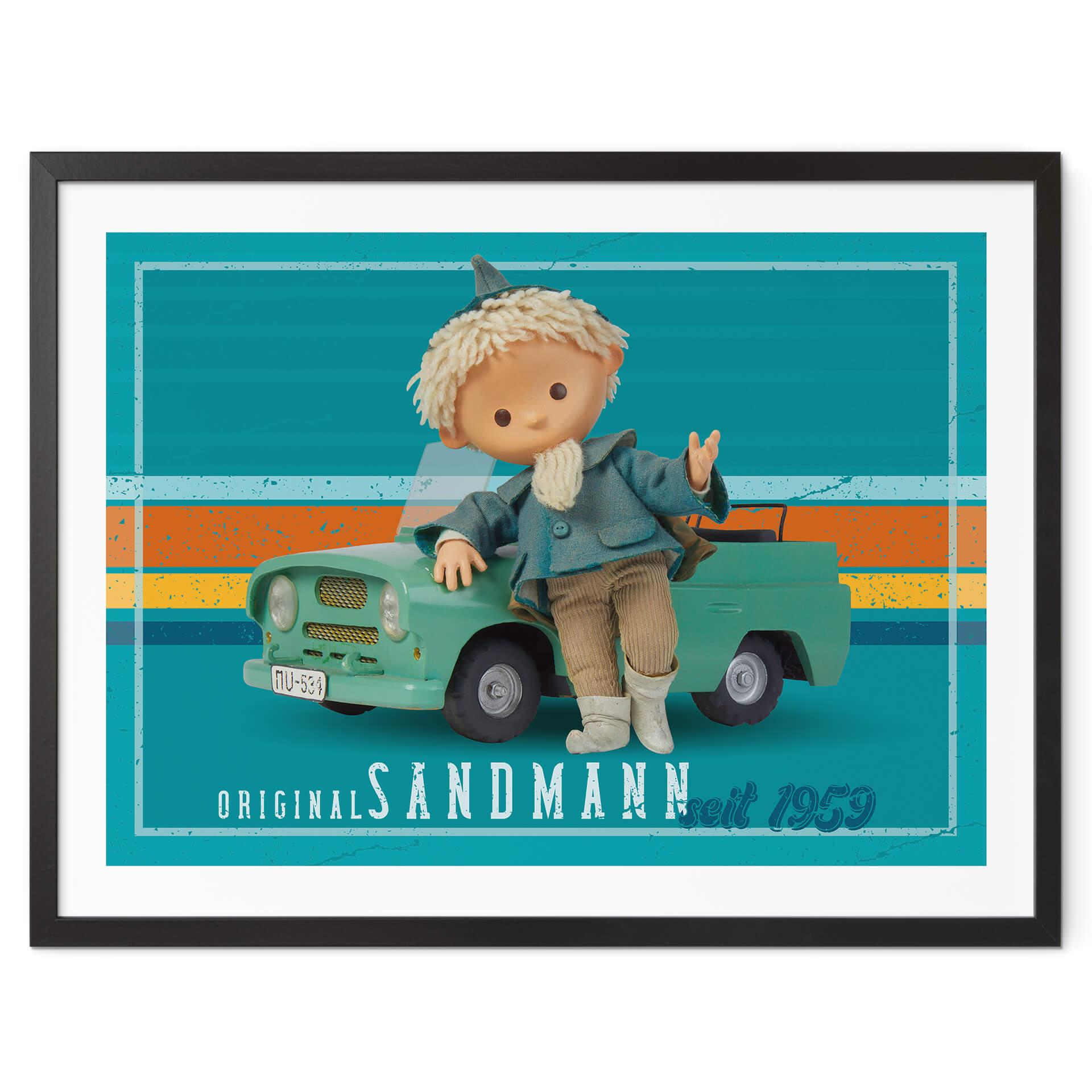 Póster Unser Sandmännchen - Sandman con Trabi - Póster infantil