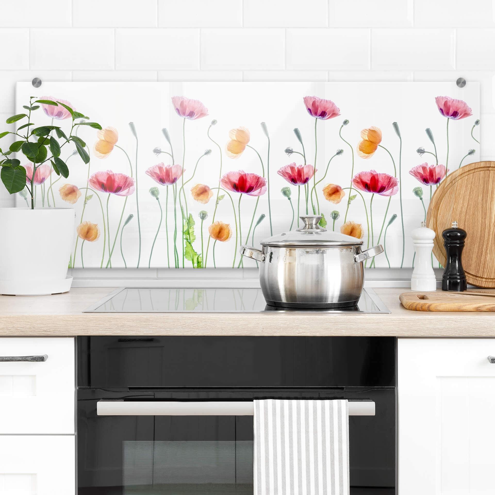 Spatscherm Disher - Colourful Poppies