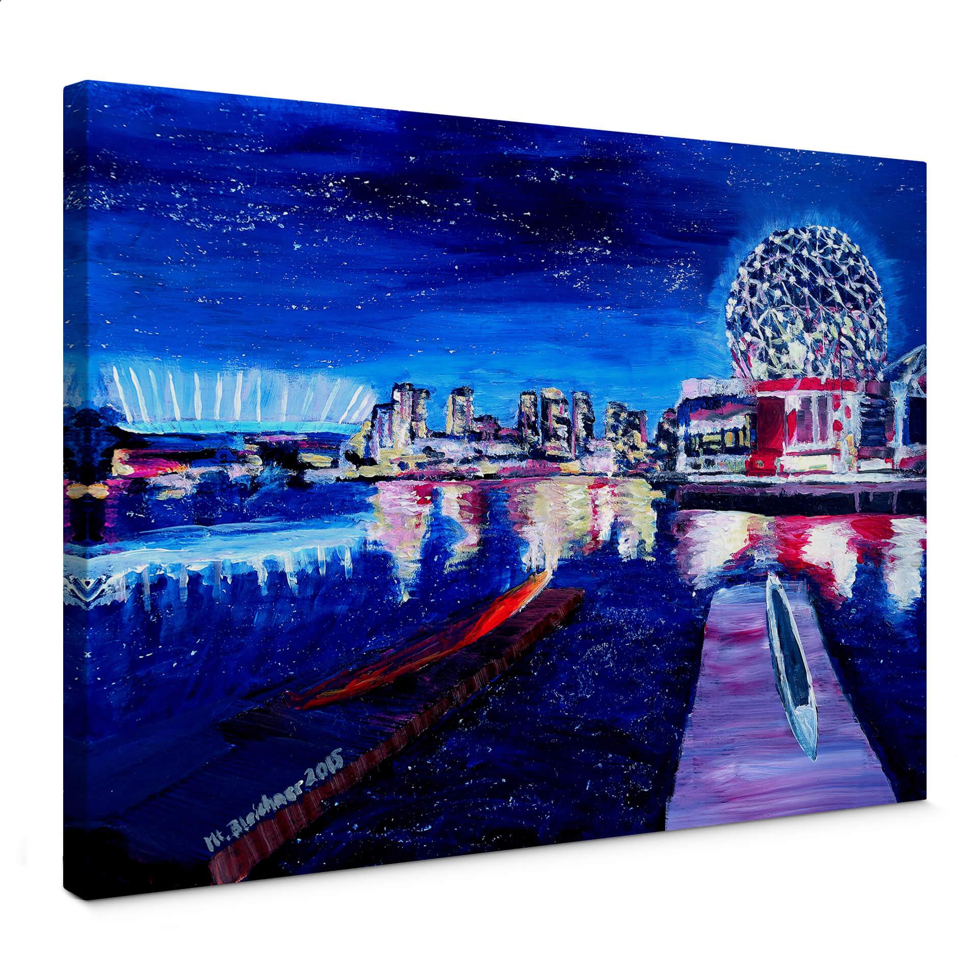 Lienzo Bleichner - Vancouver de noche