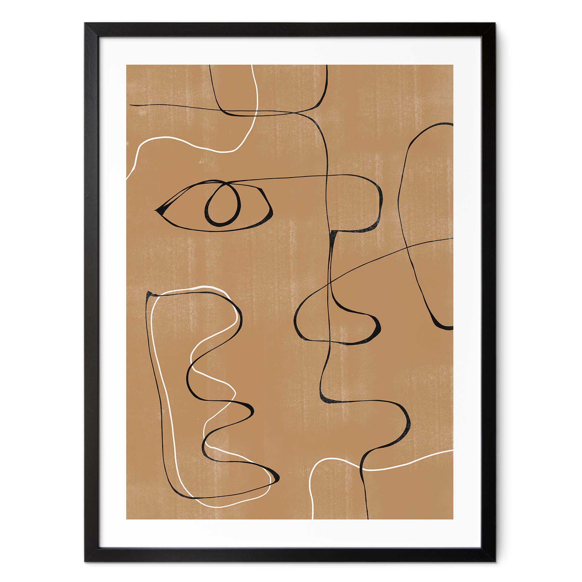 Póster The Miuus Studio - Cara abstracta
