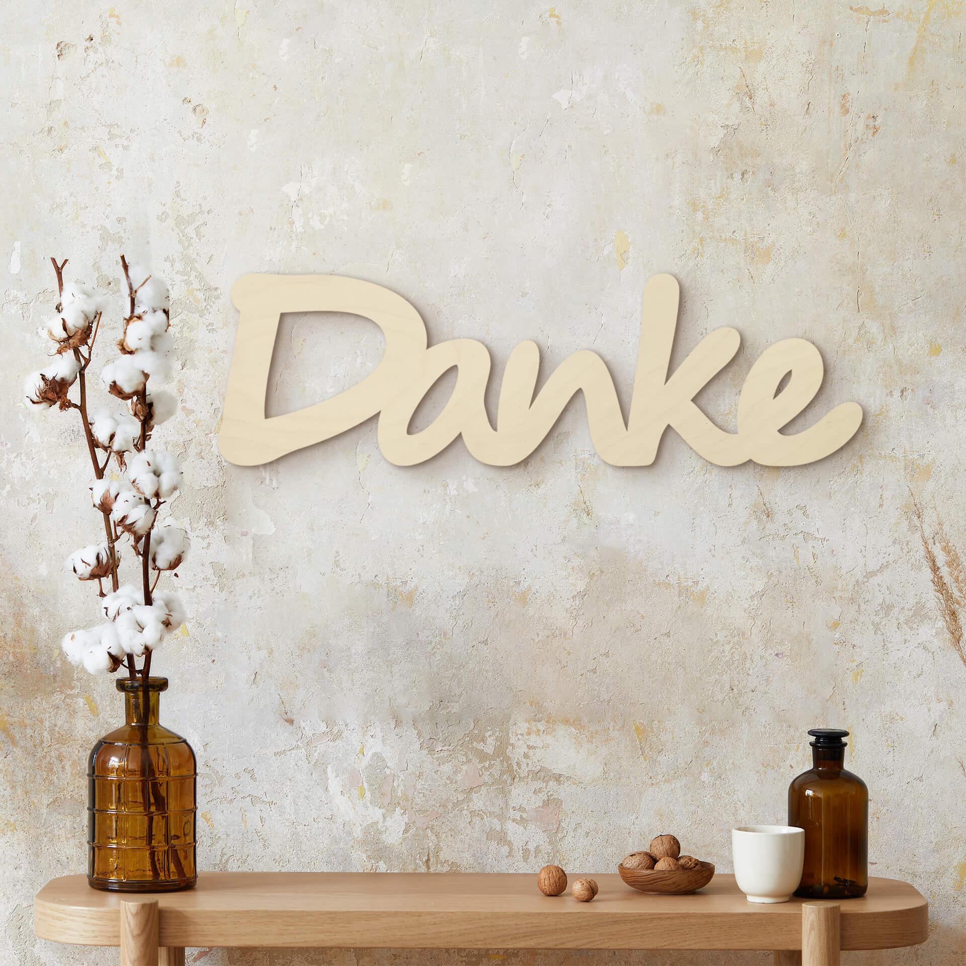 Træbogstaver - Danke