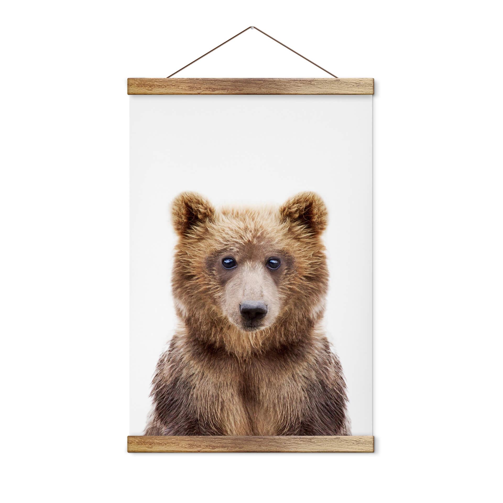 Póster de tela Sisi & Seb - Cachorro de oso
