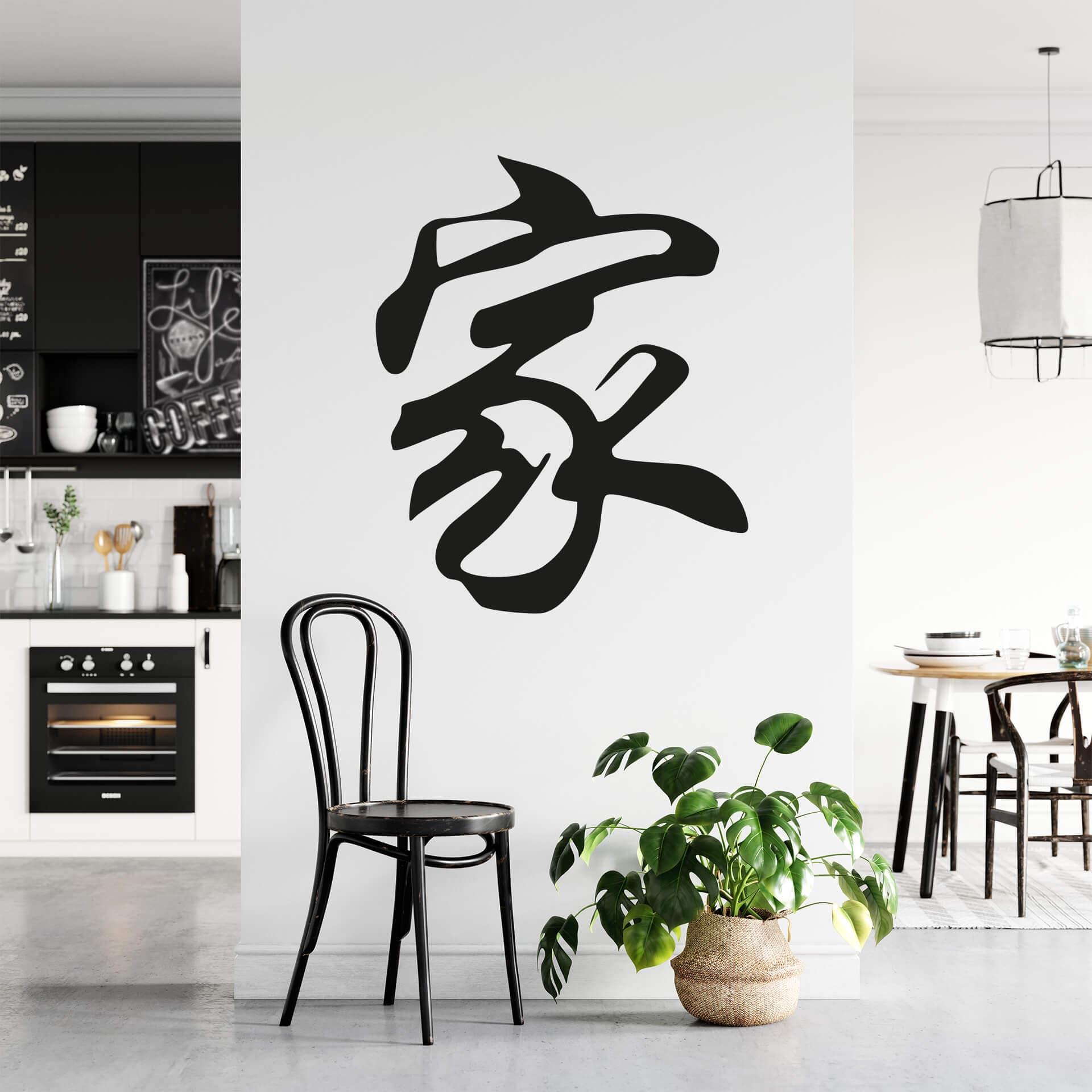 Wallsticker -  Kinesiske skrifttegn - Familie 01