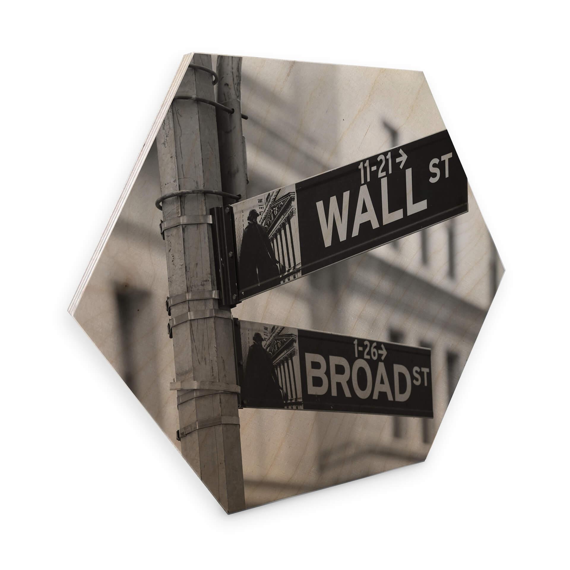 Hexagon Hout Wall Street