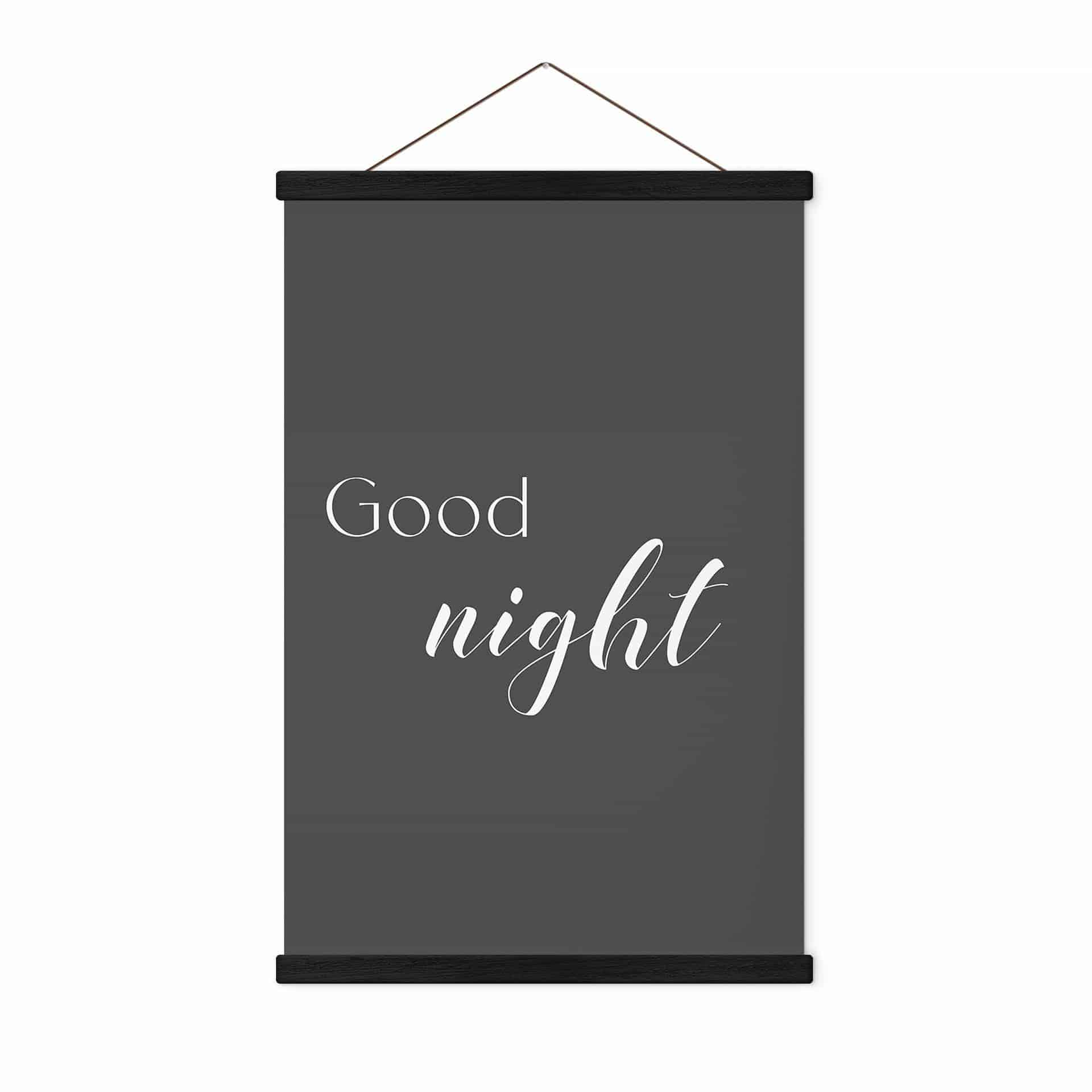 Póster de tela Buenas noches