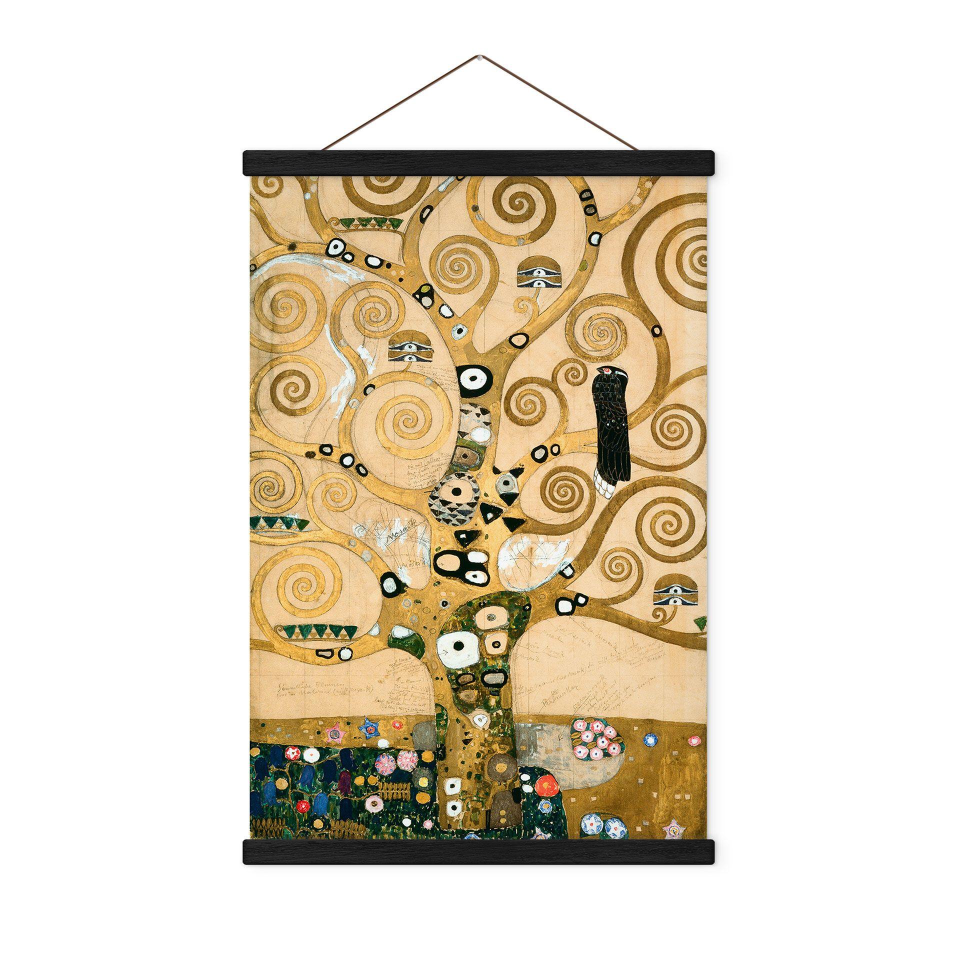 Tekstil plakat Livets træ - Klimt