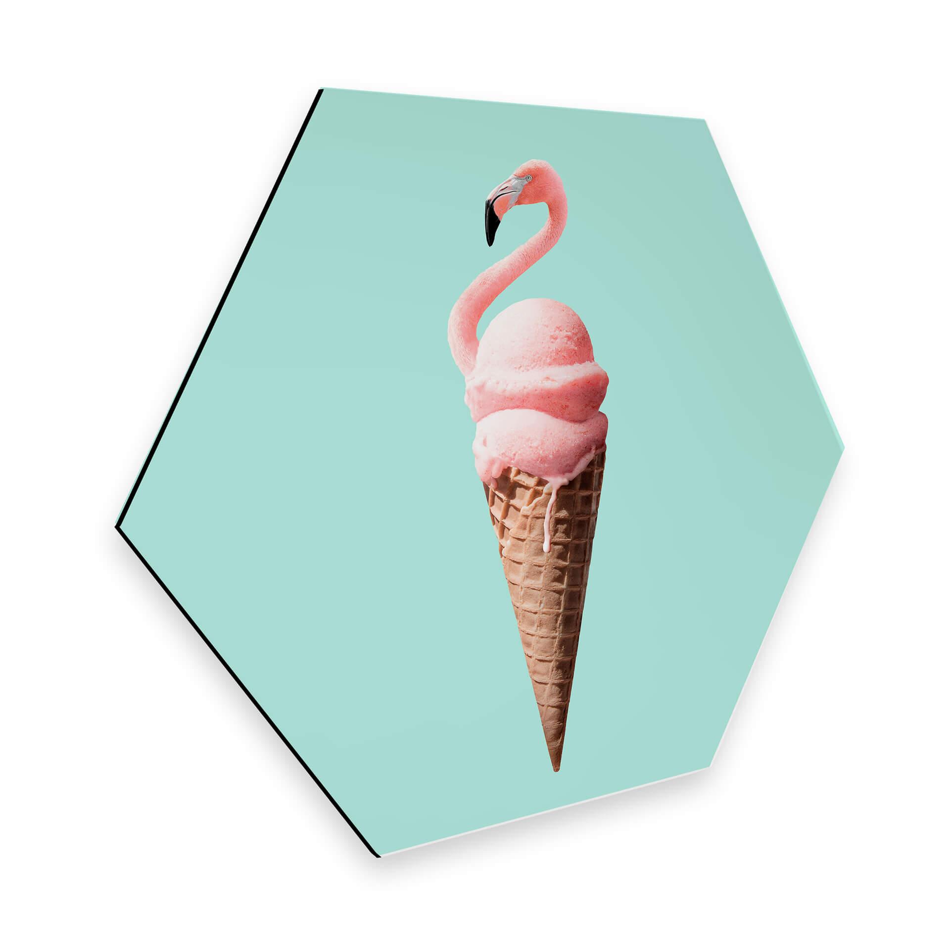 Hexagon - Alu-Dibond - Loose - Flamingois