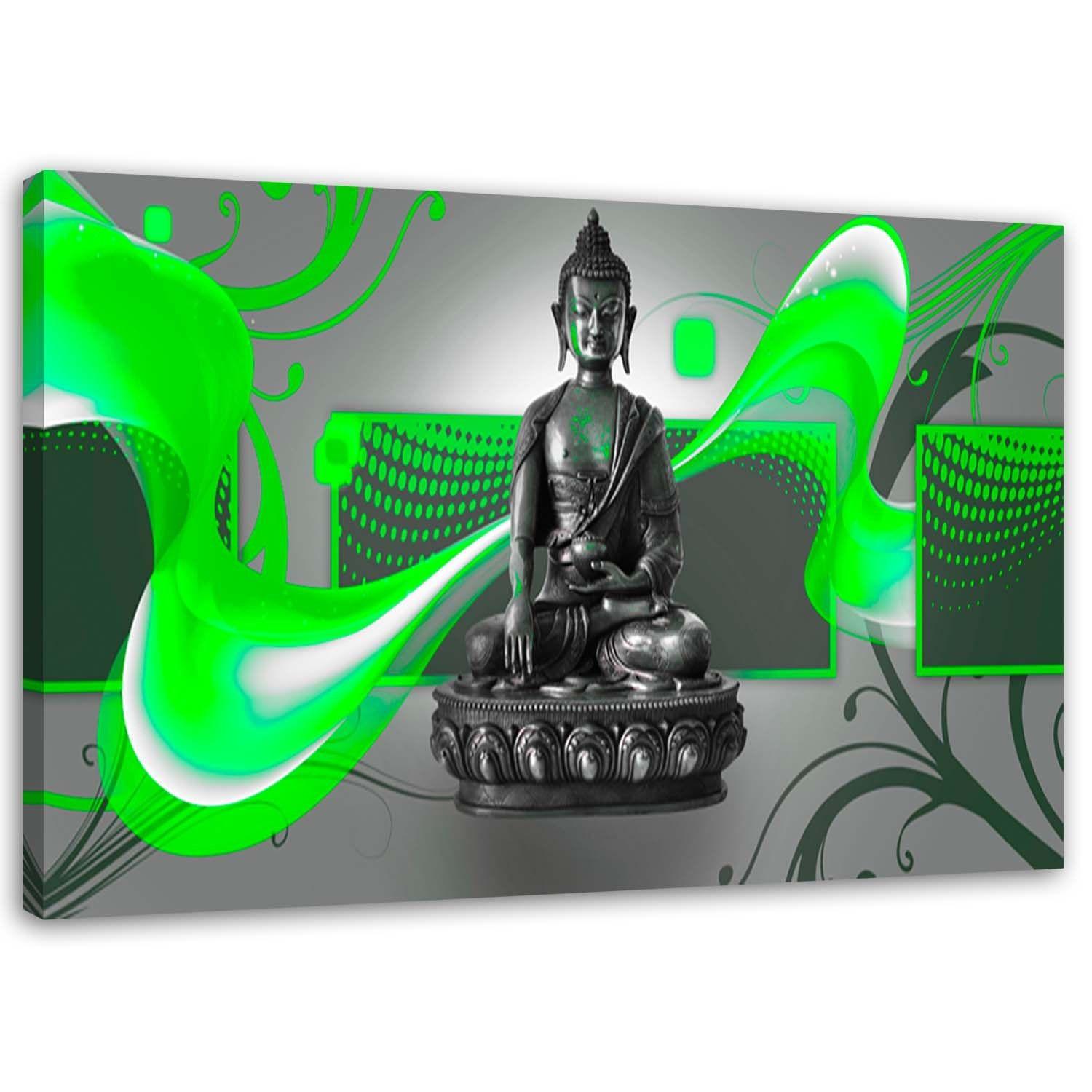 Canvasbillede, Buddha abstrakt