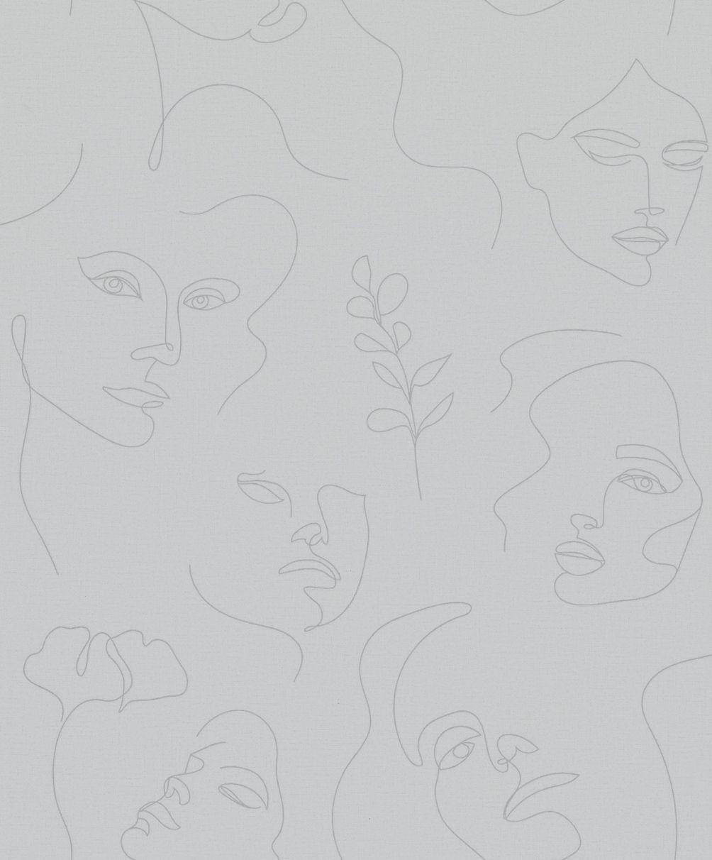 Karakteristisk tapet, non-woven tapet Novamur Kylie grå, beige