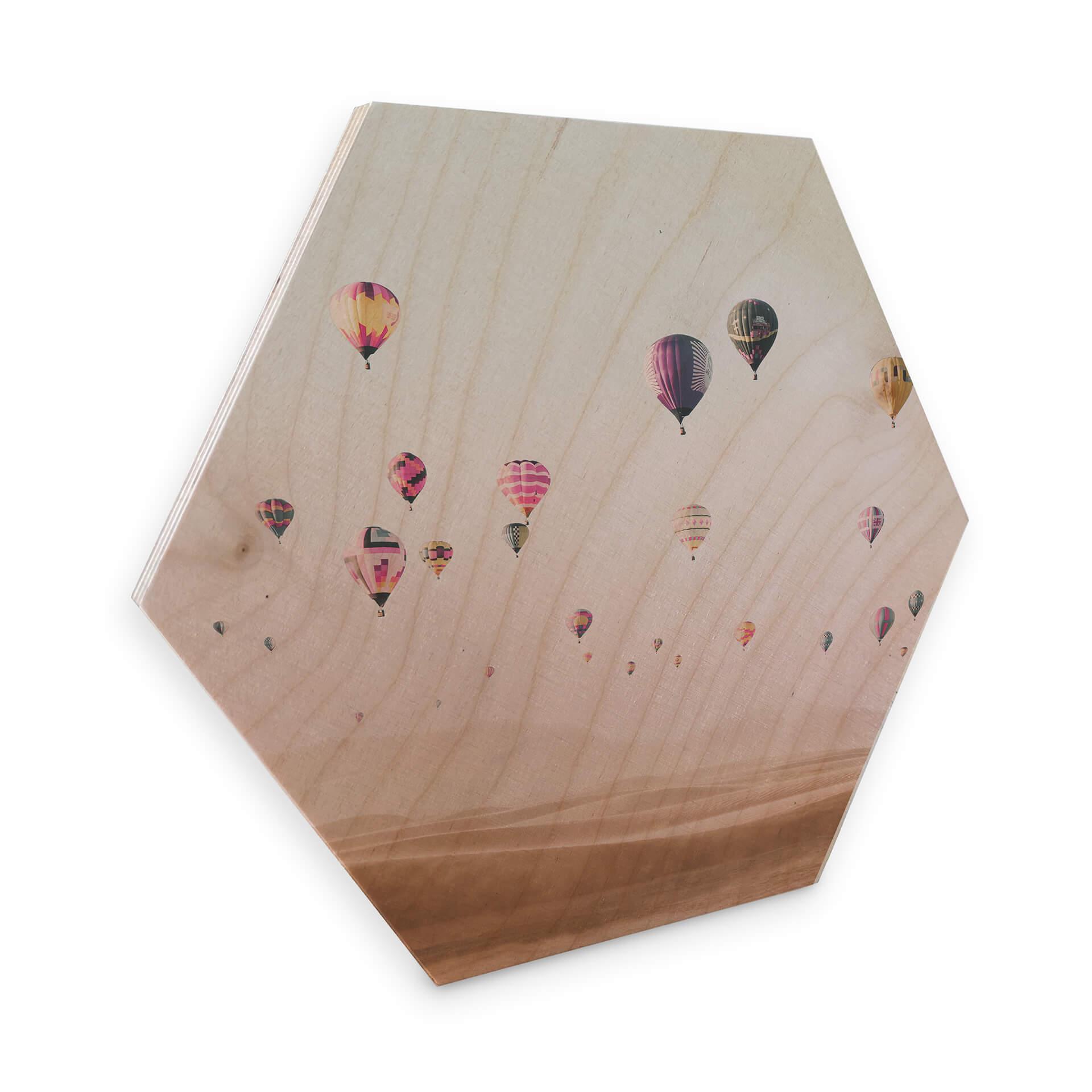 Hexagon Hout - Sisi & Seb - Hot Air Balloons