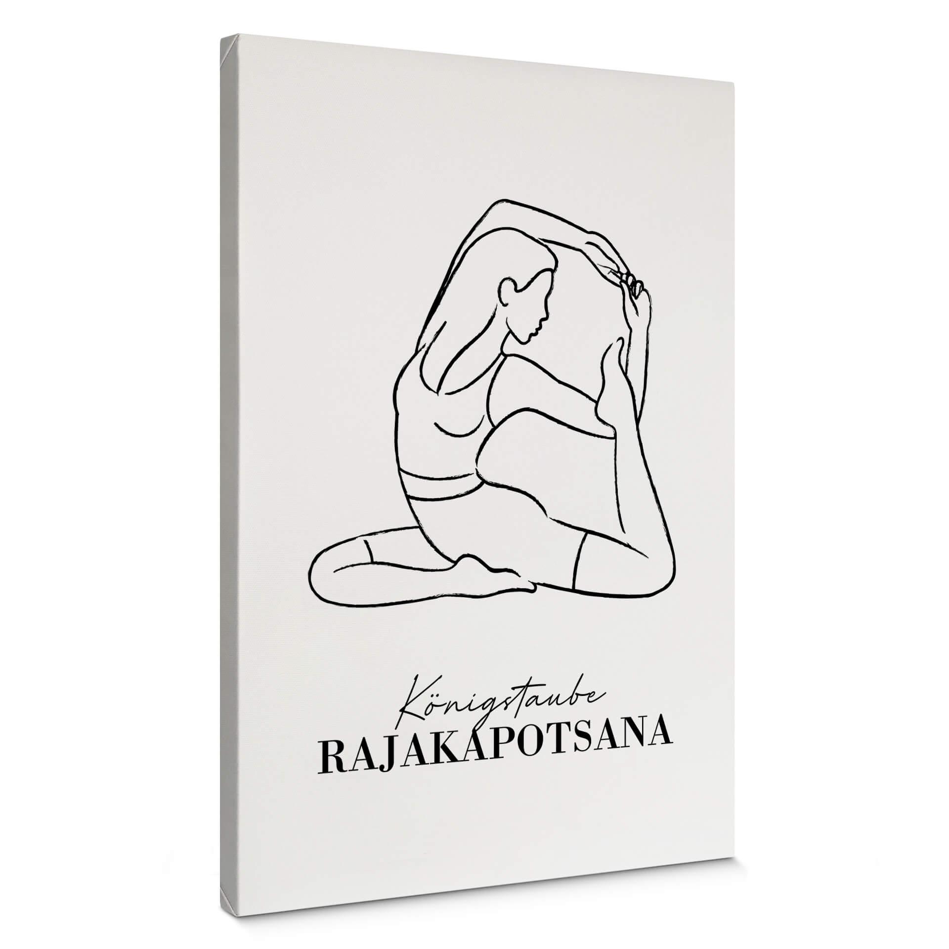 Lienzo Yoga - Paloma Rey - Line Art