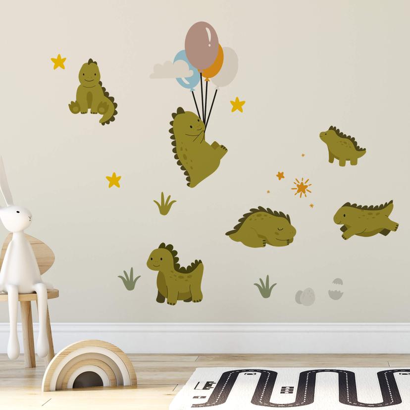 Adesivo murale - Dino party