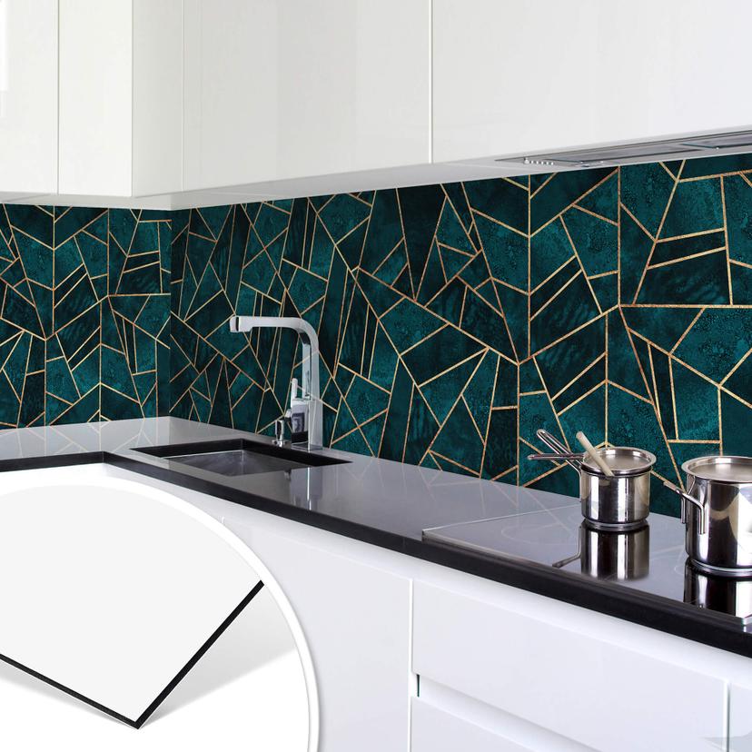 Keukenachterwand Fredriksson - Blue Green Emeralds