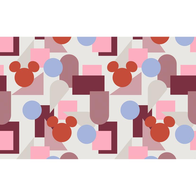 Non-woven tapet - Farverig Mickey - 400 x 250 cm