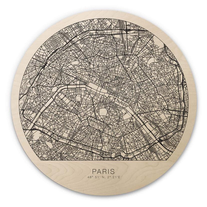 Billede af træ over Paris - Rundt