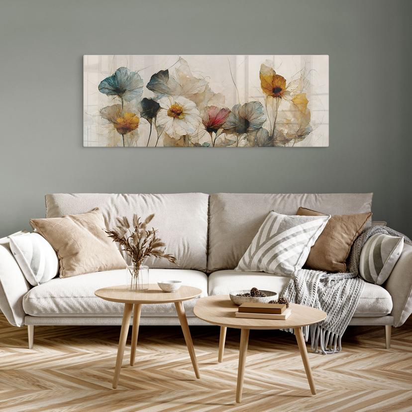 Stampa su vetro Bouquet di fiori secchi - Treechild - Panorama