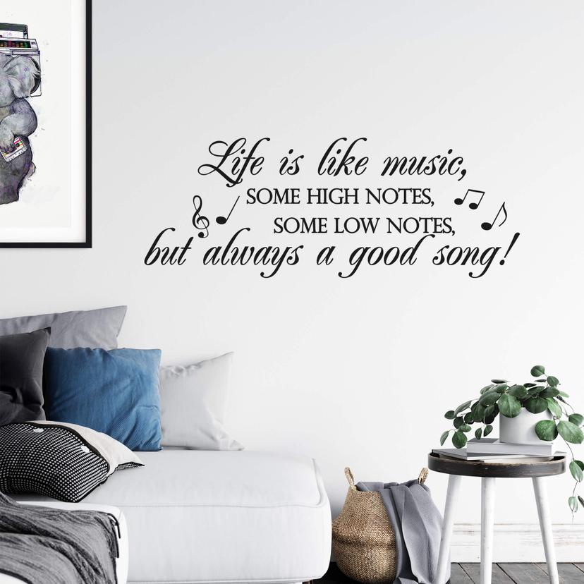 Wallsticker -  Life is like music...