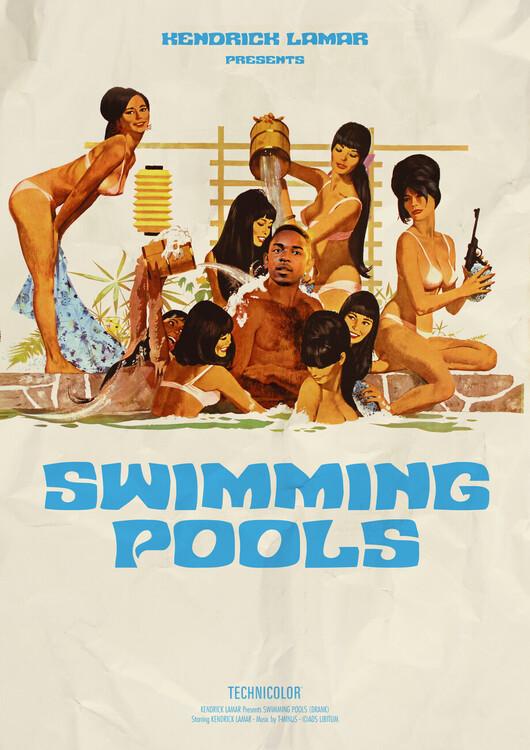 Poster Ads Libitum - Swimming pools, plakat (40 x 60 cm)