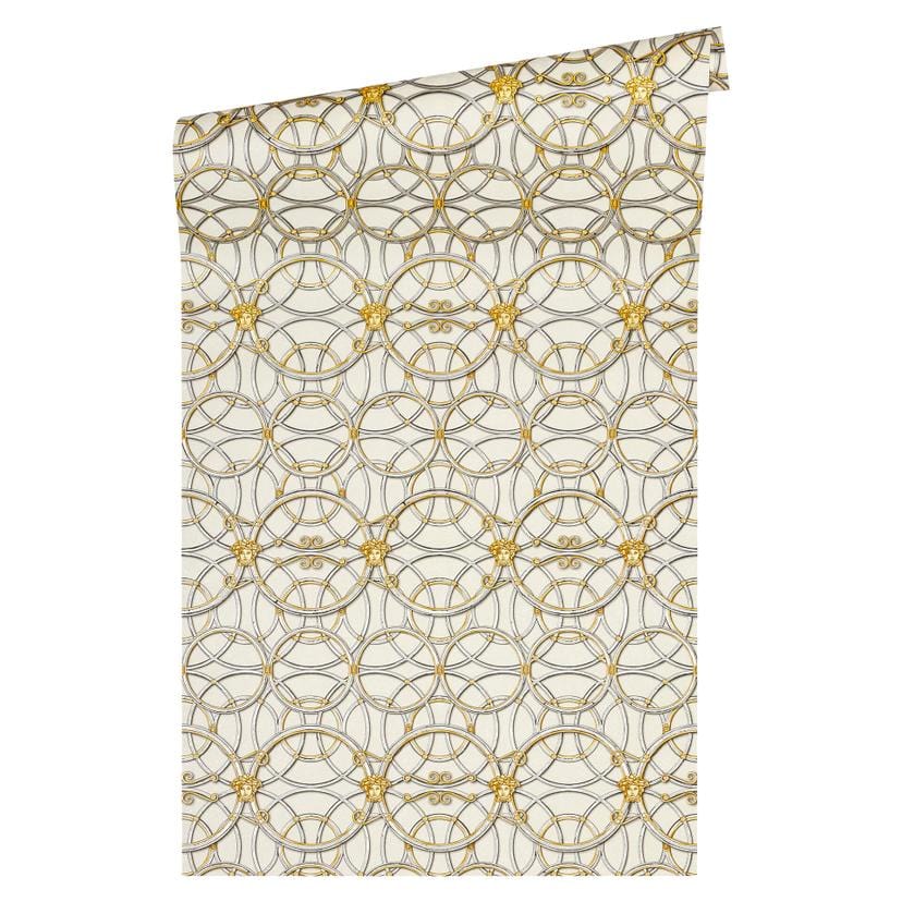 Versace Papier peint de designer - or, argent