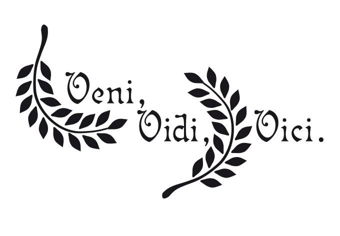 Adesivo murale - Veni, Vidi, Vici