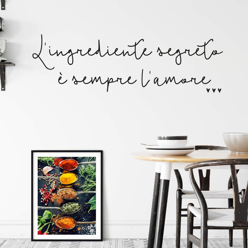 Adesivo murale - L'ingrediente segreto