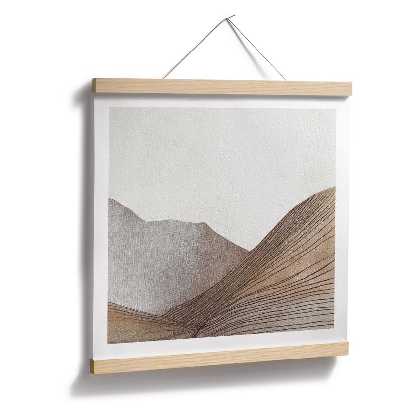 Poster Minimalist Mountain Sketch | Line Art - Alma - Square