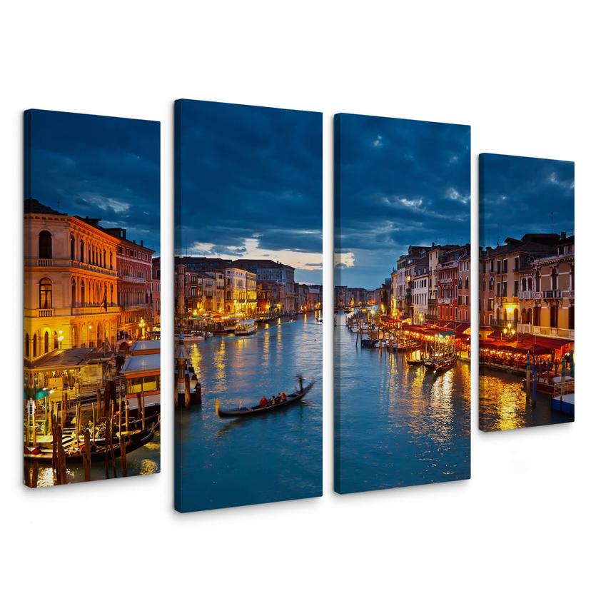 Kanalen i Venedig (4 dele) - Lærredsprint