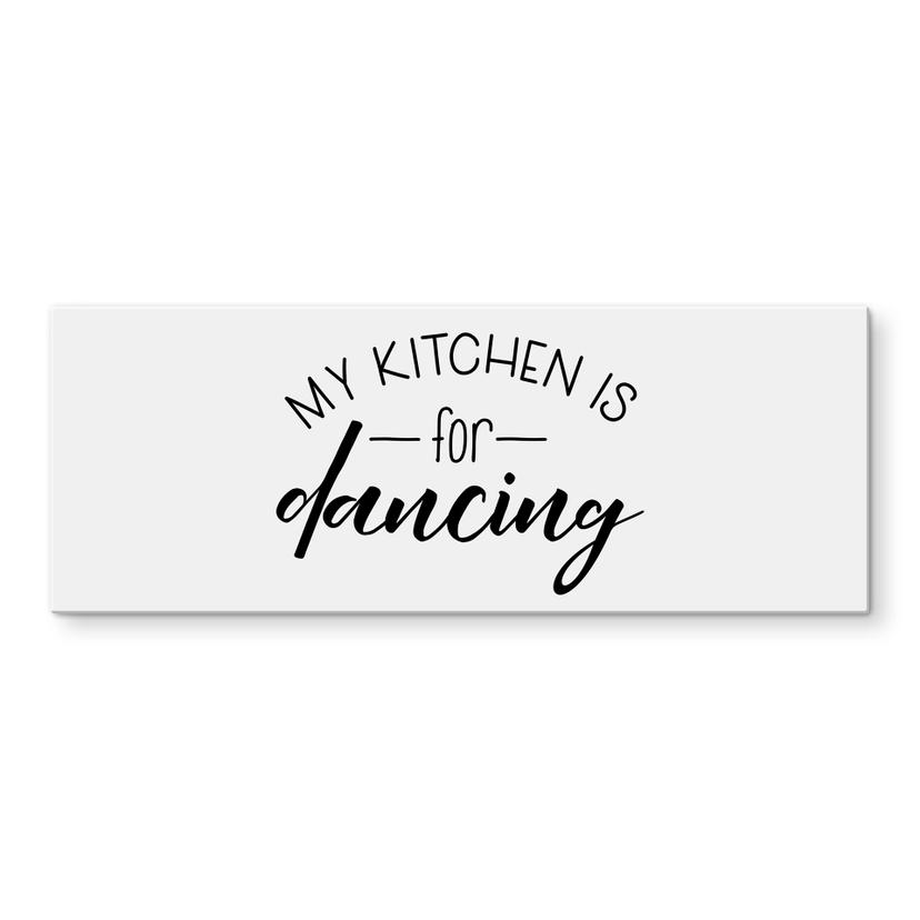 Pannello paraschizzi - My kitchen is for dancing