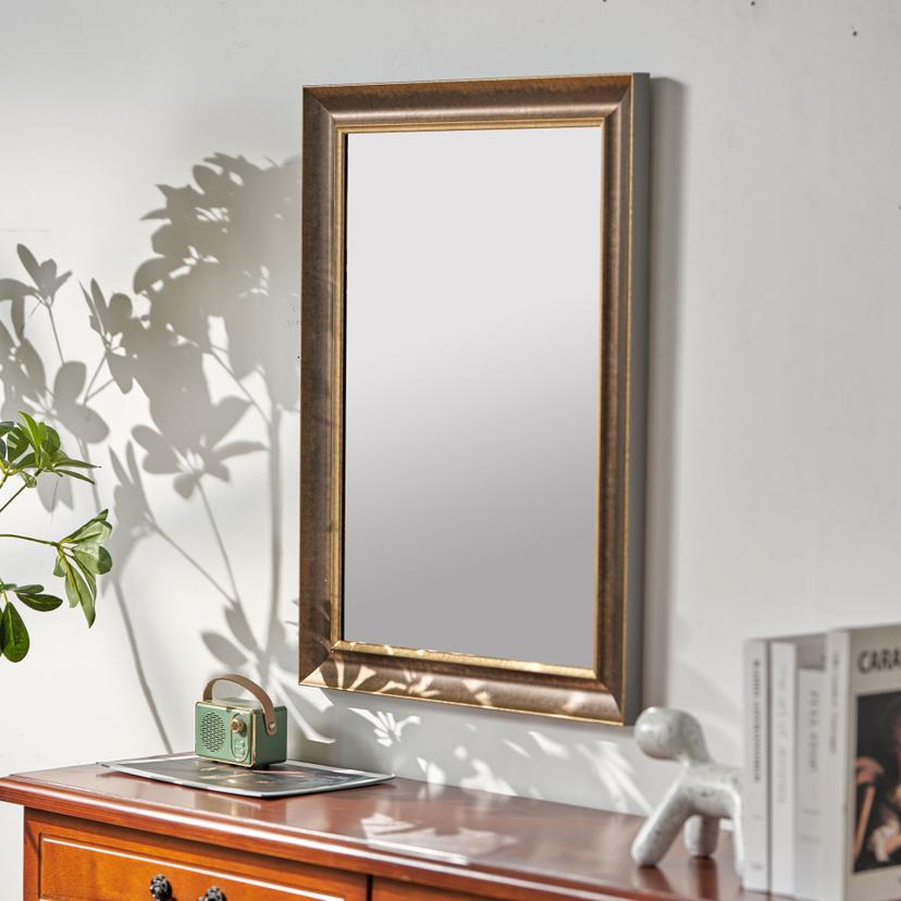 Wandspiegel gold rechteckig - Mailand - 50x70 cm