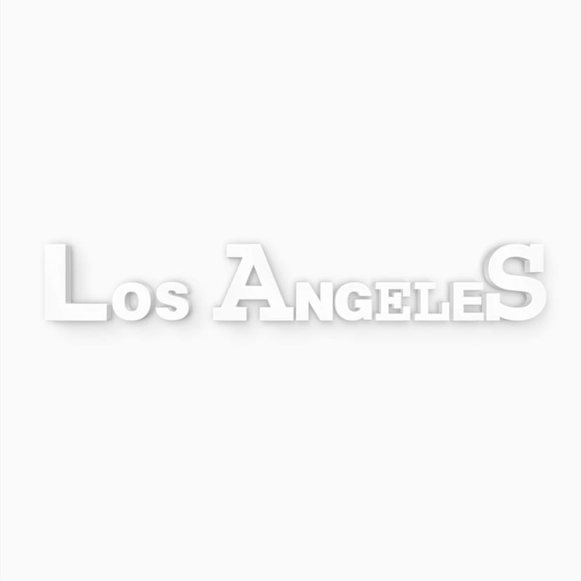 Dekorativa bokstäver 3D Los Angeles