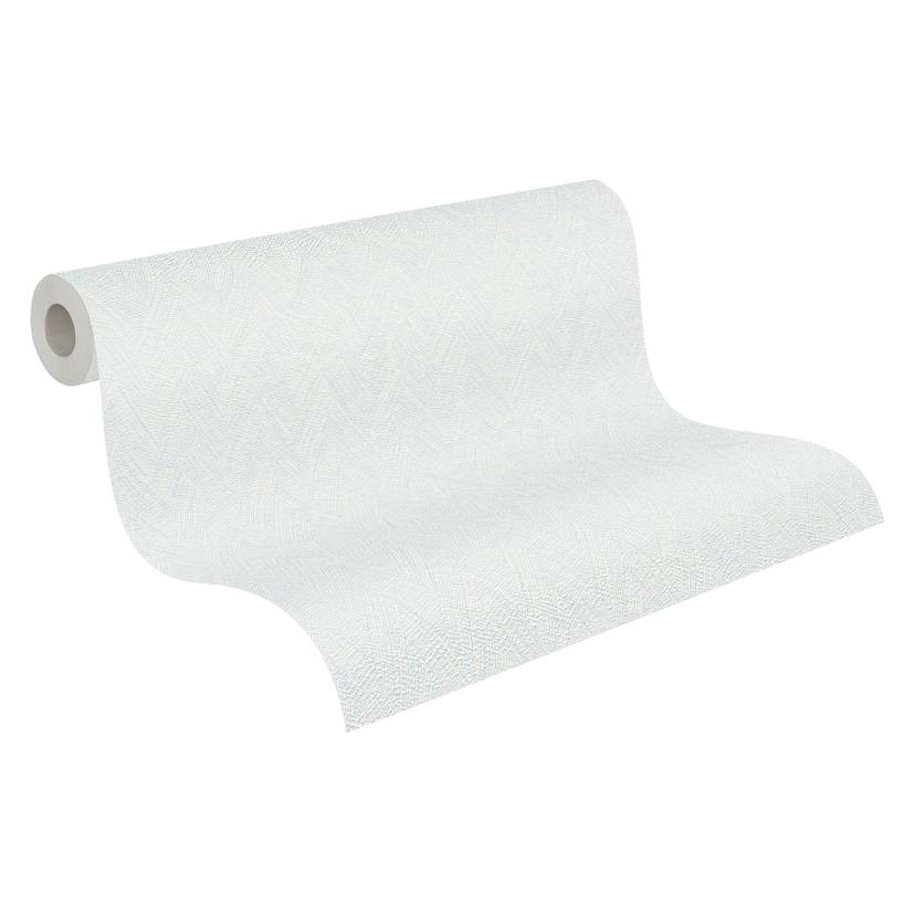 Papel pintado textura espiga azul crema - Papel pintado no tejido moderno textil suave