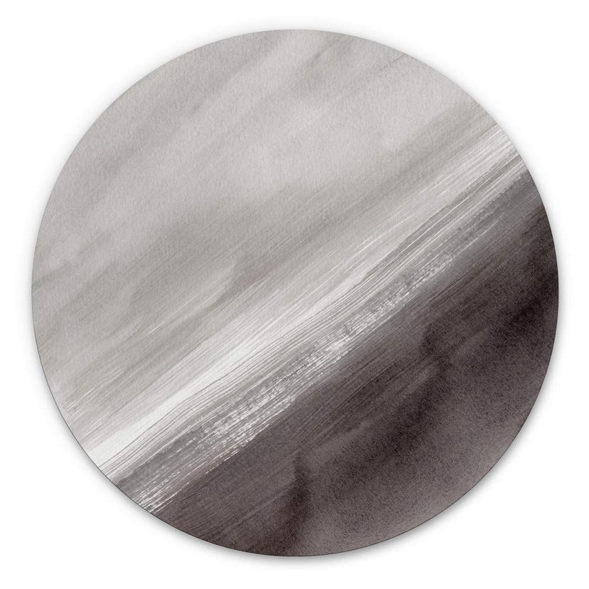 Tableau sur alu Dibond Nouveauprints - Cristal de roche - Rond