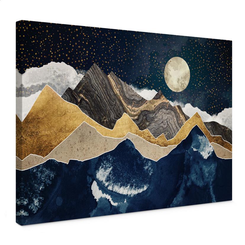 Lærredsprint - Stjernehimmel om vinteren - SpaceFrog Designs