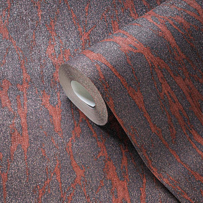 Carta da parati astratta con texture marrone-grigio - design moderno in tessuto non tessuto