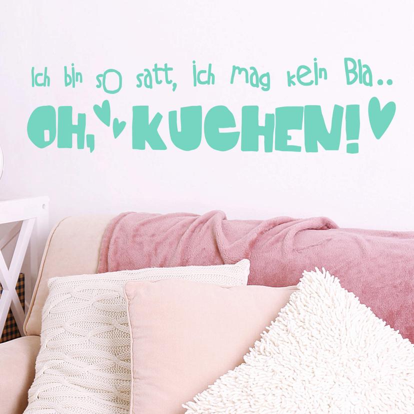 Wandtattoo Ich bin so satt...