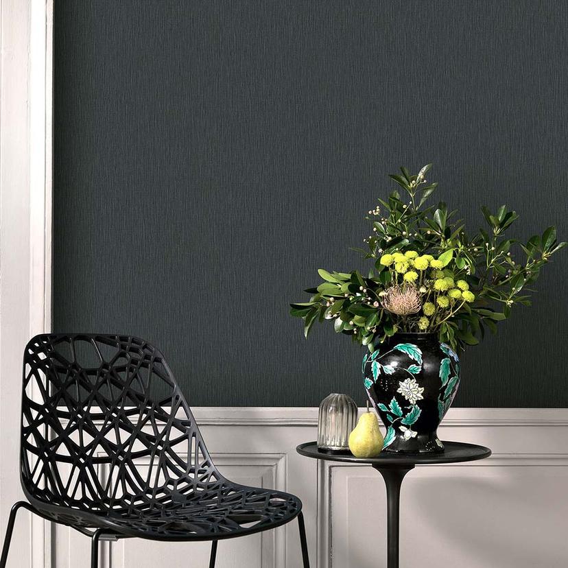 tapet glitter, fleece tapet Fashion for Walls 4 af Guido Maria Kretschmer sort