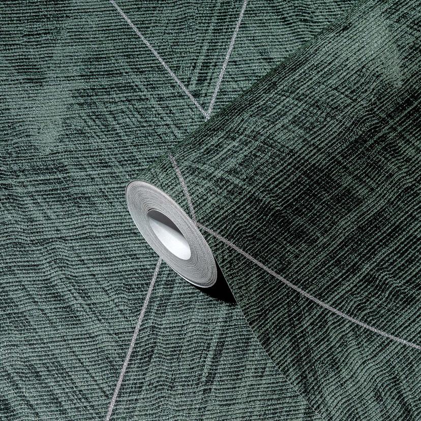 Tapet grafisk Prov grön geometrisk non-woven tapet för vardagsrum, kök