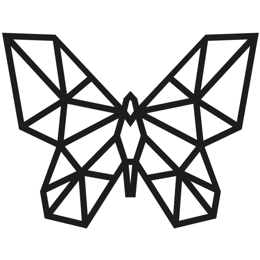 Adesivo origami - Farfalla