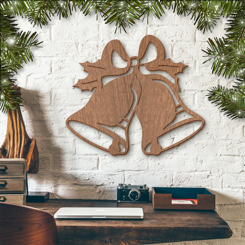 Arte en madera de caoba - Campanas