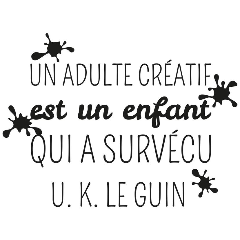 Wandtattoo Un adulte créatif...