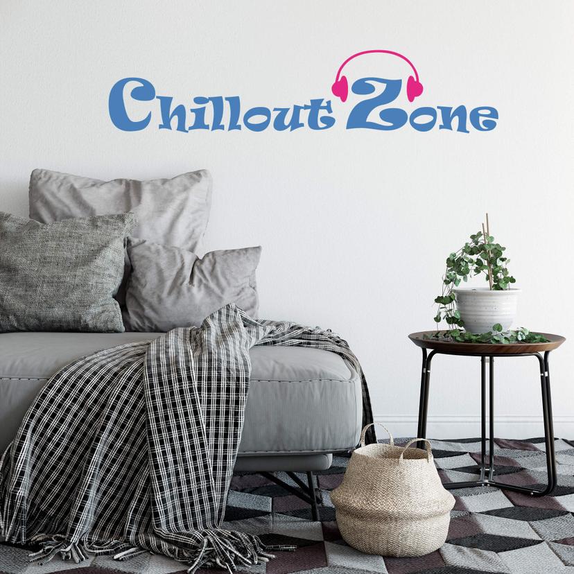 Wallsticker - Chill out zine 6 (2-farver)