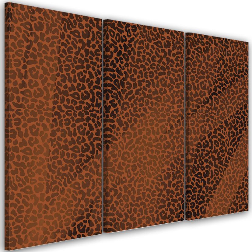 3 stykke lærredsprint, Leopard Leopard Pels Patches Mønster